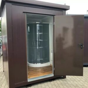 Conteneur de toilettes avec douche, conteneur de douche