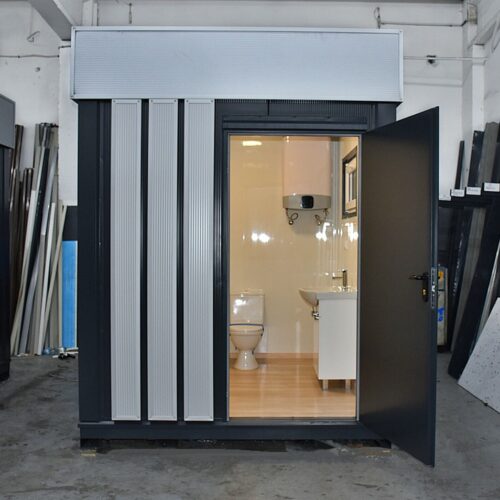 Conteneur sanitaire, WC, urinoir, conteneur de toilettes 2,2×2,5m