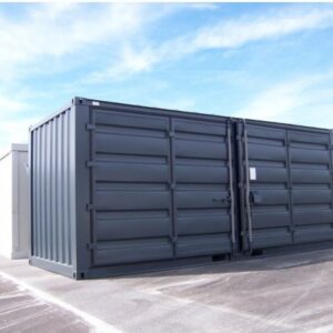 Conteneur sec de 20 pieds – côté ouvert