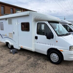 Camping-car profilé 6,71 m – Lit à la française – 4 couchages – Fiat Ducato 2.8 JTD – 2005 – 110 600 km